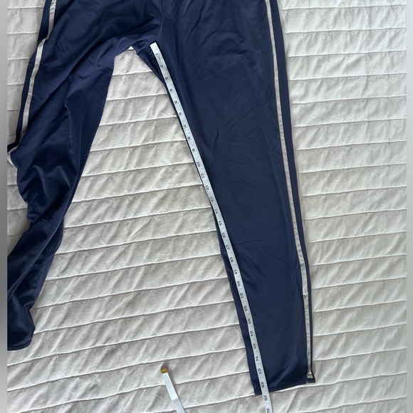 Tracksmith Turnover Track Pants with Off White Side Stripe, zip ankles. Size SM - Picture 6 of 11